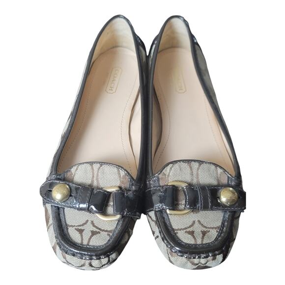 Coach Hellen Brown Leather Flat Loafer Shoes Slip On Women's US‎ 7B - Picture 8 of 10